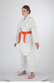 Selin dressed jiu-jitsu kimono sports standing whole body 0002.jpg